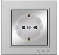 Schalterserie MAKEL Karea in Silber