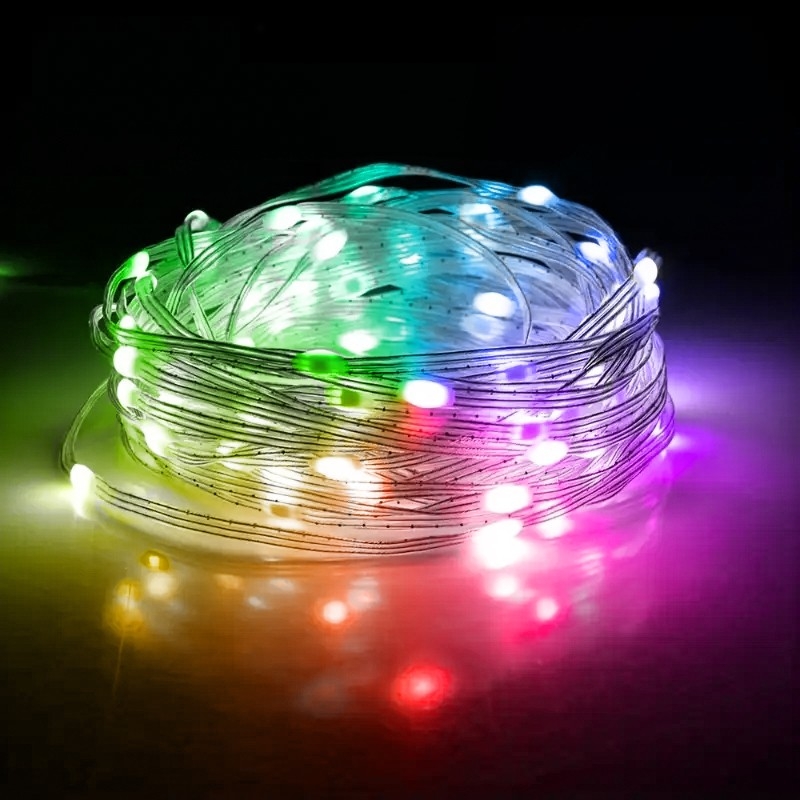 10 Meter LED Lichterkette RGB Innen und Aussenbereich für Weihnachten
