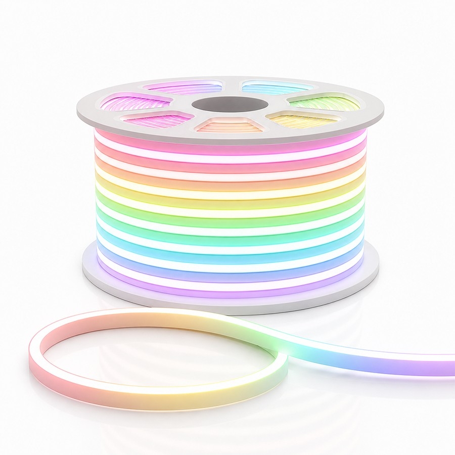 LED Streifen COB Schnittware RGB IP65 wasserfest 230V NeoFle