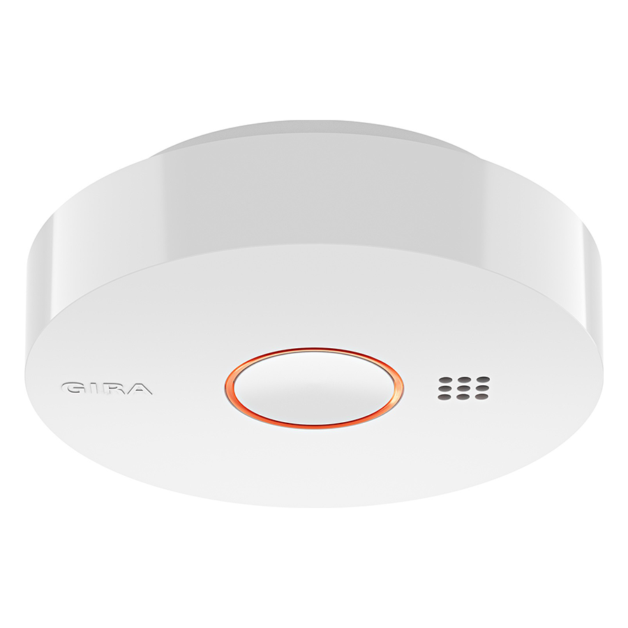 Gira Basic Q Rauchwarnmelder 114502, reinweiß glä
