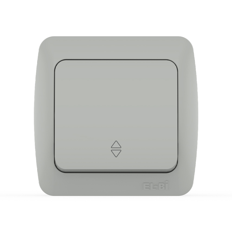 Aufputz Serienschalter IP54 – Modell Pacific, Grau, 250V/10A, Mit N-Klemme, Feuchtraum Geeignet