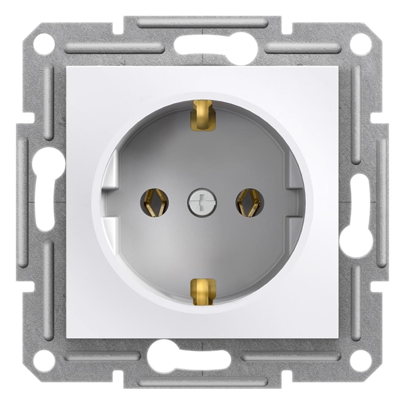 Schneider Electric ASFORA Steckdose – Weiß, Mit Oder Ohne Rahmen, Modell EPH2800721